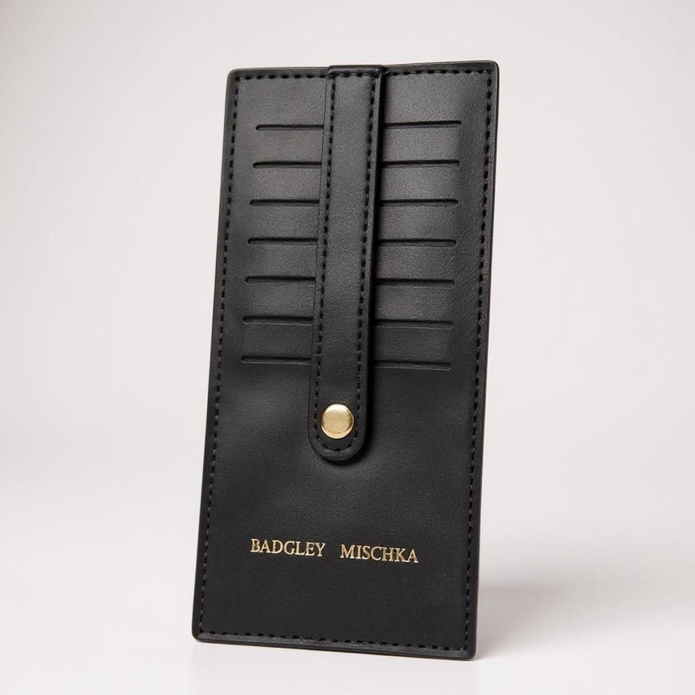 Badgley Mischka Black Card Holder